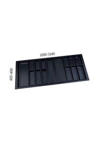 Organizacja szuflad Wkład CLASSICO-Kristall 1200/ wymiar 1140 x 490/ czarny PEKA - Peka