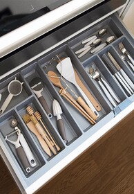 Organizacja szuflad Wkład CLASSICO 900/ wymiar 840 x 450/ szary PEKA - Peka