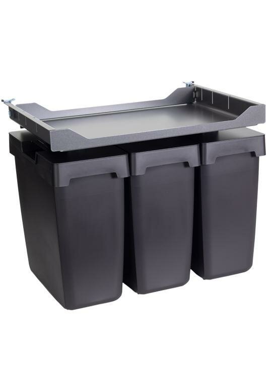Kosz na odpady OEKO UNIVERSAL 600/ gł.450/ 3x17 l/ antracyt PEKA