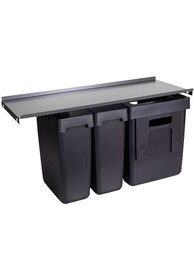 Segregacja odpadów Kosz na odpady OEKO UNIVERSAL 900/ gł.450/ 40+2x17 l/ antracyt PEKA - Peka