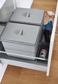 Segregacja odpadów Kosz na odpady PULLBOY FLEX 600/ wys. 300/ 2x16 PEKA - Peka