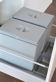 Segregacja odpadów Kosz na odpady PULLBOY FLEX 600/ wys. 300/ 2x16 PEKA - Peka