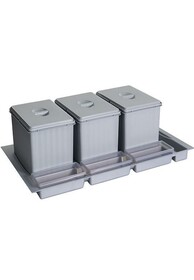 Segregacja odpadów Kosz na odpady PULLBOY FLEX 800-900/ wys. 230/ 3x12 PEKA - Peka