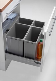 Segregacja odpadów Kosz na odpady PULLBOY VARIO 600/ wys. 320/ 17+11+8+5 PEKA - Peka