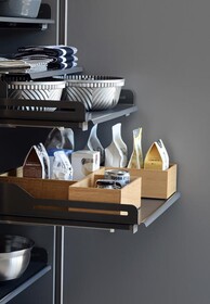 Szuflady Półka wysuwana EXTENDO Libell 400 z prowadnicami/ antracyt PEKA - Peka
