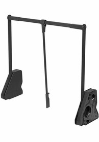 Drążki i wieszaki do szaf CONERO - pantograf/ 985-1168 mm/ 4,0-15 kg/ czarny PEKA - Peka