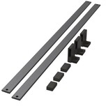 Zestaw zawiera: - 2 x listwa- 3 x komplet mocowań ze śrubkami Wymiary: - długość barierki: 1114 mm - szerokość barierki: 24 mm - wysokość barierki: 38...