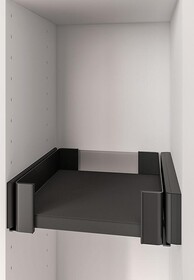 Szuflady CONERO - listwa dystansowa do prowadnic/ 1 szt./ czarna PEKA - Peka
