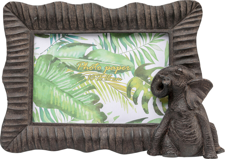 Ramka na zdjęcia SAFARI ELEPHANT 15x10 - brązowy