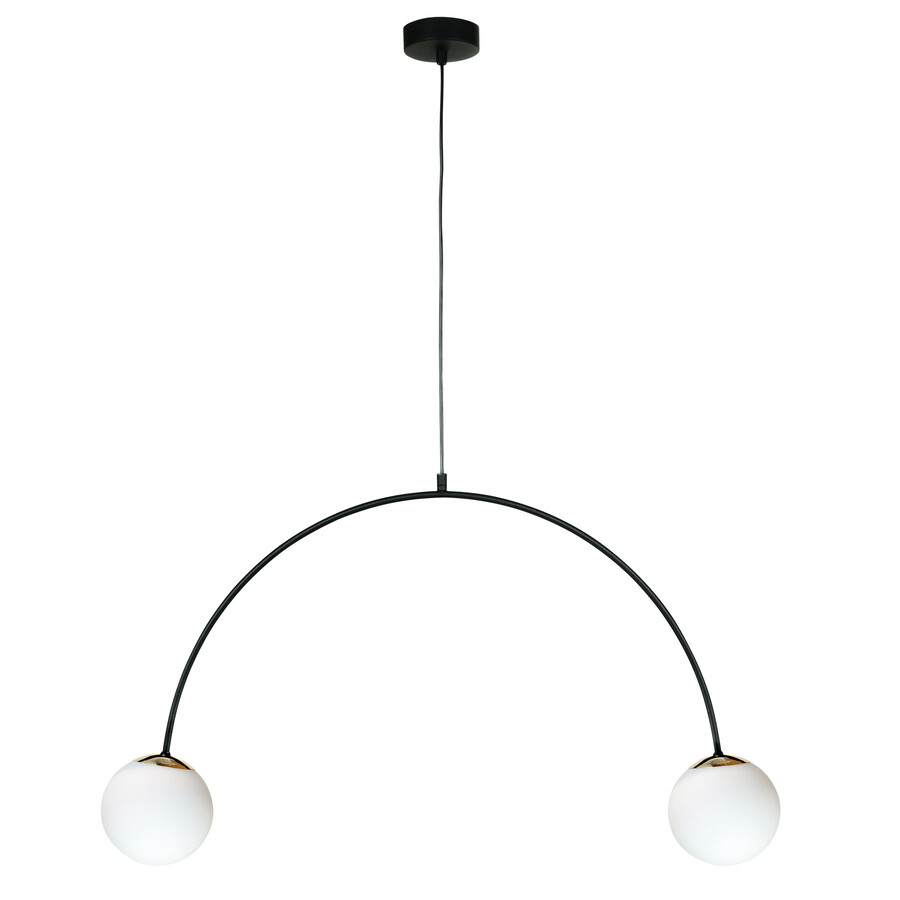Lampa wisząca BOW 1222 podwójna - czarny