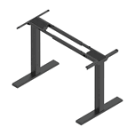 FUTURO Compact Stelaż biurka z elektryczną regulacją wysokości (685mm-1180mm) nogi prostokątne metal lakier czarny Zorganizuj przestrzeń home...