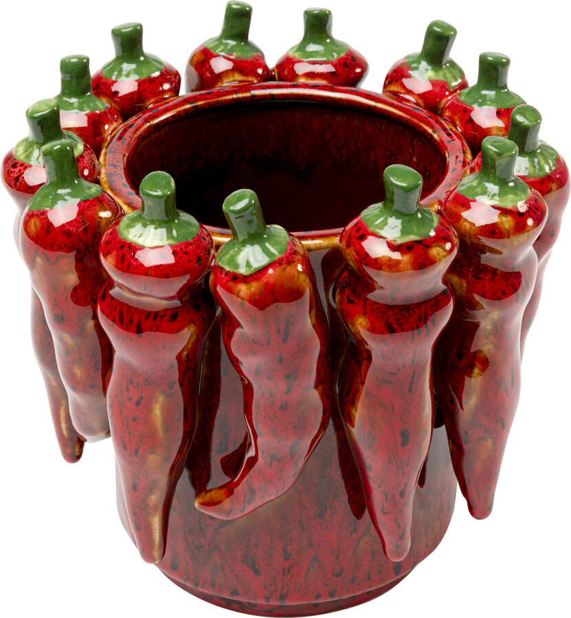 Wazon CHILI 18 cm - czerwony
