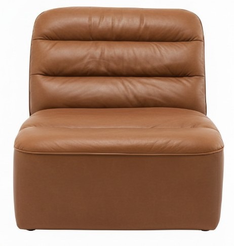 Element sofy modułowej MODI COGNAC skóra naturalna - brązowy