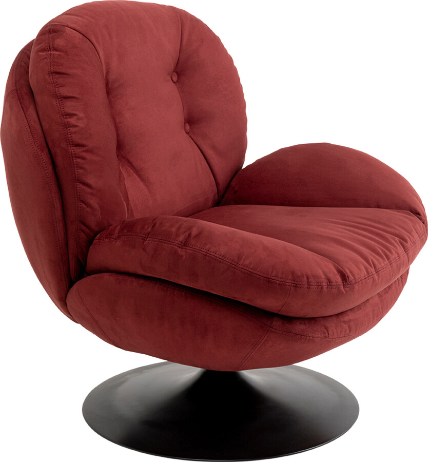Fotel obrotowy COSY - winnoczerwony