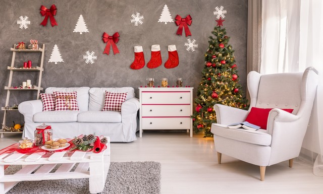 Świąteczny wystrój salonu - 4 piękne aranżacje